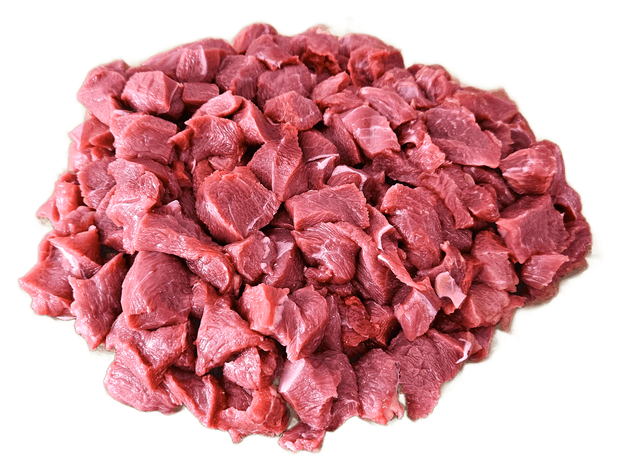 Halal rundvlees in blokjes, vers gesneden bij Slagerij Metin in Rotterdam